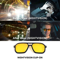 Phoenix | Black Medium Full Rim Square Clip-on for Men & Women [Clip-on]