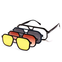 Phoenix | Black Medium Full Rim Square Clip-on for Men & Women [Clip-on]