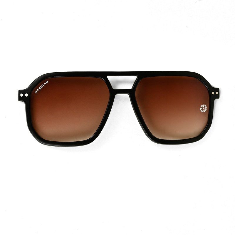 Phoenix Black Texture Medium Full Rim Heptagonal Clip-on for Men — Hashtag Eyewears