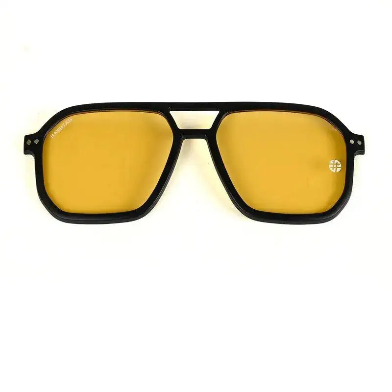 Phoenix | Black Texture Medium Full Rim Heptagonal Clip-on for Men [Clip-on]