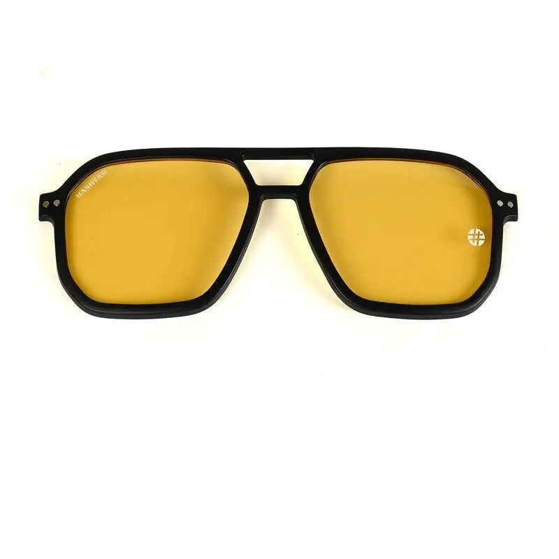 Phoenix | Brown Leaf Texture Medium Full Rim Heptagonal Clip-on for Men [Clip-on]
