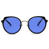 Photogrey Black & Golden Medium Full Rim Round Sunglasses for Men & Women — Hashtag Eyewears