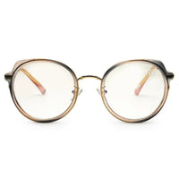 Photogrey Gradient Brown & Golden Medium Full Rim Round Sunglasses for Men & Women — Hashtag Eyewears