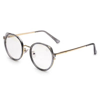 Photogrey Grey & Golden Medium Full Rim Round Sunglasses for Men & Women — Hashtag Eyewears