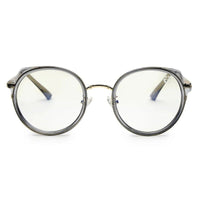 Photogrey Grey & Golden Medium Full Rim Round Sunglasses for Men & Women — Hashtag Eyewears