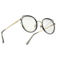 Photogrey Grey & Golden Medium Full Rim Round Sunglasses for Men & Women — Hashtag Eyewears