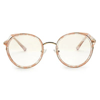 Photogrey Texture Pink & Golden Medium Full Rim Round Sunglasses for Men & Women — Hashtag Eyewears