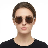 Platinum | Brown Medium Full Rim Oval Sunglasses for Men & Women [UV-protected]