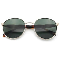 Platinum | Green Medium Full Rim Oval Sunglasses for Men & Women [UV-protected]