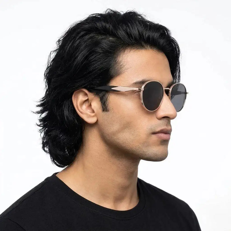 Platinum | Grey Medium Full Rim Oval Sunglasses for Men & Women [UV-protected]