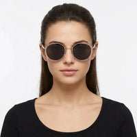 Platinum | Grey Medium Full Rim Oval Sunglasses for Men & Women [UV-protected]