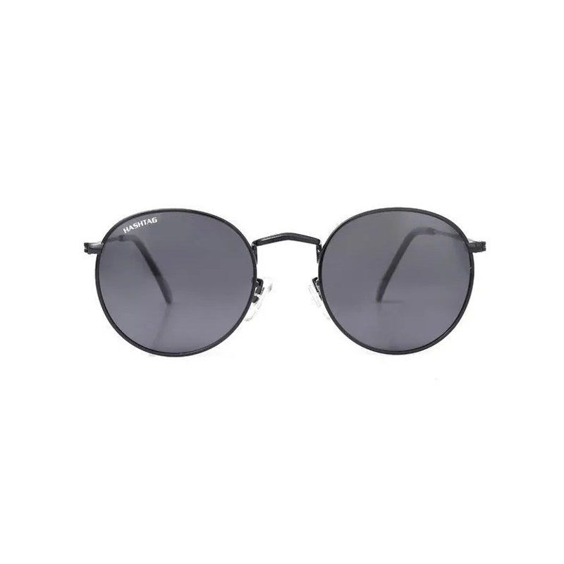 Prismara Black Small Full Rim Oval Sunglasses for Men & Women — Hashtag Eyewears