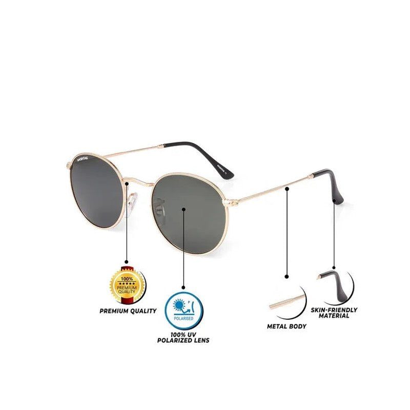 Prismara Green Small Full Rim Oval Sunglasses for Men & Women — Hashtag Eyewears