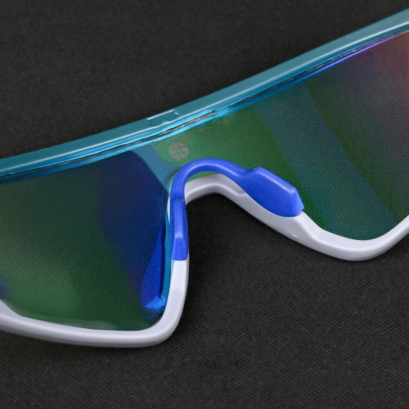 Pulse Mate Green & Grey Large Half Rim Shield Sports Sunglasses for Men & Women — Hashtag Eyewears