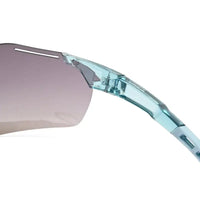 Quad | Transparent Sky Blue Medium Rim Less Shield Sports Sunglasses for Men & Women [UV-protected]