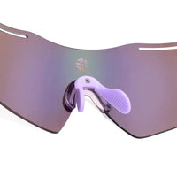 Quad | Transparent Violet Medium Rim Less Shield Sports Sunglasses for Men & Women [UV-protected]