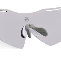 Quad | White Medium Rim Less Shield Sports Sunglasses for Men & Women [UV-protected]