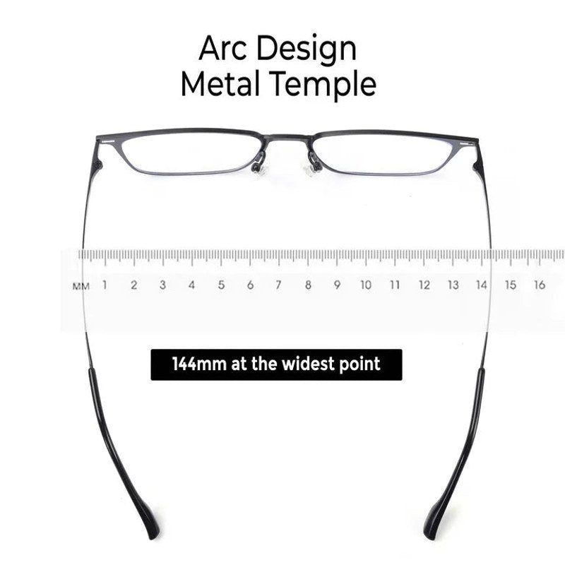 Quarion Black Medium Full Rim Rectangle Clip-on for Men & Women — Hashtag Eyewears