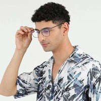 Quarion Grey Medium Full Rim Rectangle Clip-on for Men & Women — Hashtag Eyewears