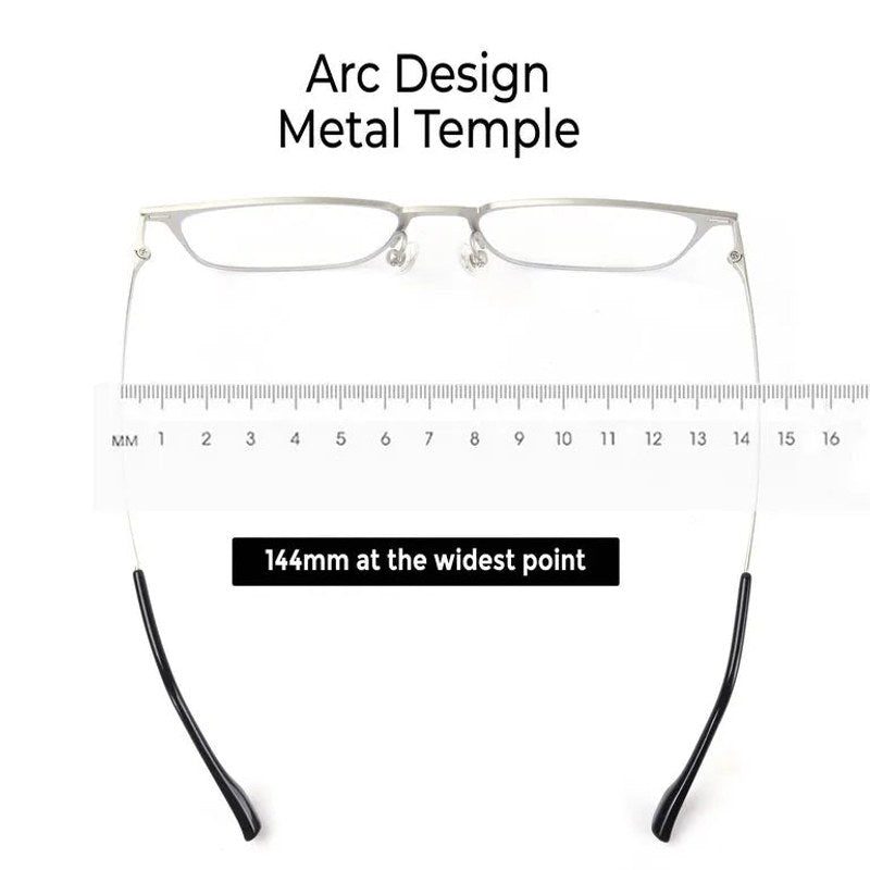 Quarion | Silver Medium Full Rim Rectangle Clip-on for Men & Women [Clip-on]