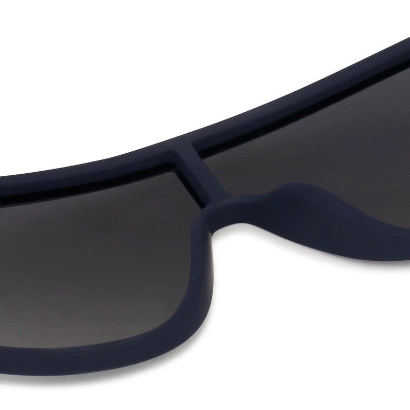 Quasor Blue Extra-Large Full Rim Shield Sports Sunglasses for Men & Women — Hashtag Eyewears