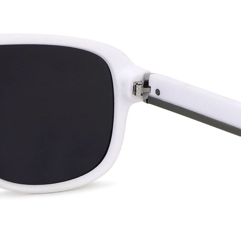 Quasor White Extra-Large Full Rim Shield Sports Sunglasses for Men & Women — Hashtag Eyewears