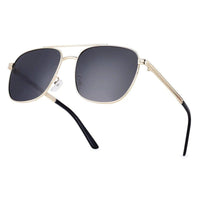 Quivion Golden Large Full Rim Square Sunglasses for Men — Hashtag Eyewears