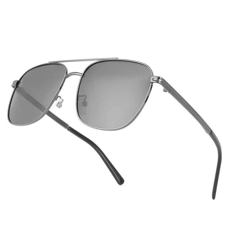 Quivion Grey Large Full Rim Square Sunglasses for Men — Hashtag Eyewears