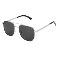 Quivion Silver Large Full Rim Square Sunglasses for Men — Hashtag Eyewears