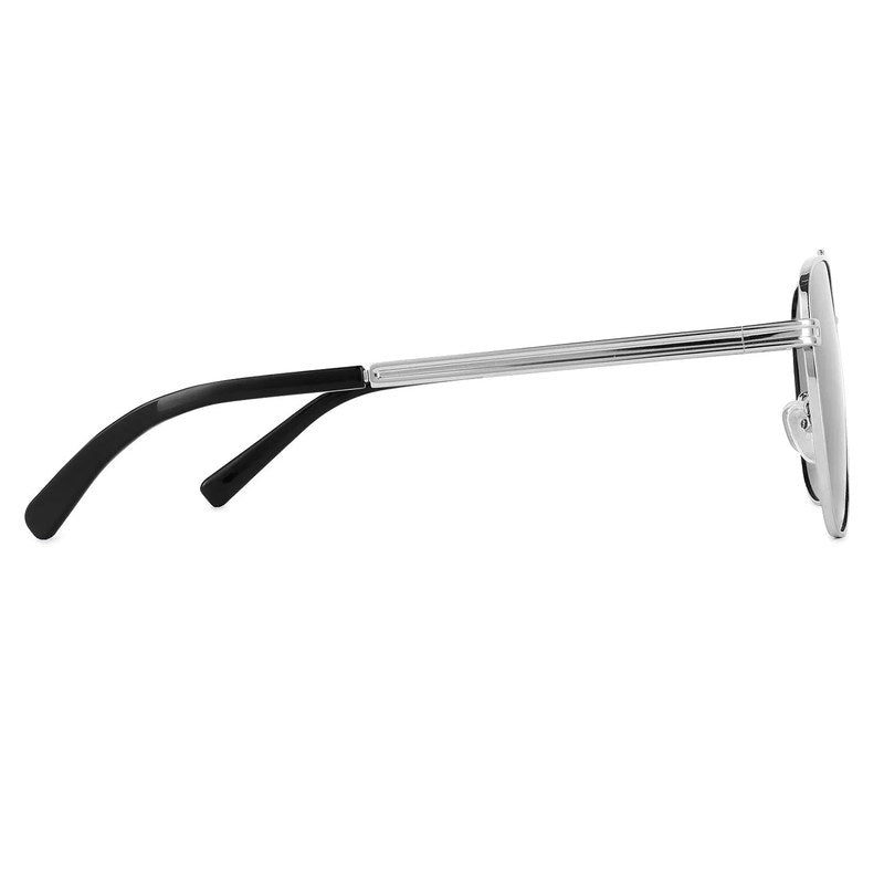 Quivion Silver Large Full Rim Square Sunglasses for Men — Hashtag Eyewears