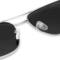 Quivion Silver Large Full Rim Square Sunglasses for Men — Hashtag Eyewears