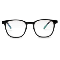 Radiant Black Medium Full Rim Oval Computer Glasses for Men & Women — Hashtag Eyewears