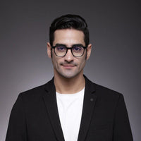 Radiant Black Medium Full Rim Oval Computer Glasses for Men & Women — Hashtag Eyewears