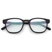 Radiant Black Medium Full Rim Oval Computer Glasses for Men & Women — Hashtag Eyewears