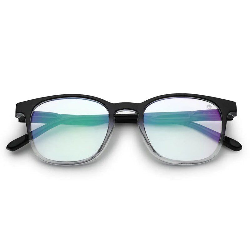 Radiant Gradient Black Medium Full Rim Oval Computer Glasses for Men & Women — Hashtag Eyewears