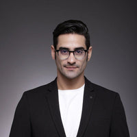 Radiant Gradient Black Medium Full Rim Oval Computer Glasses for Men & Women — Hashtag Eyewears