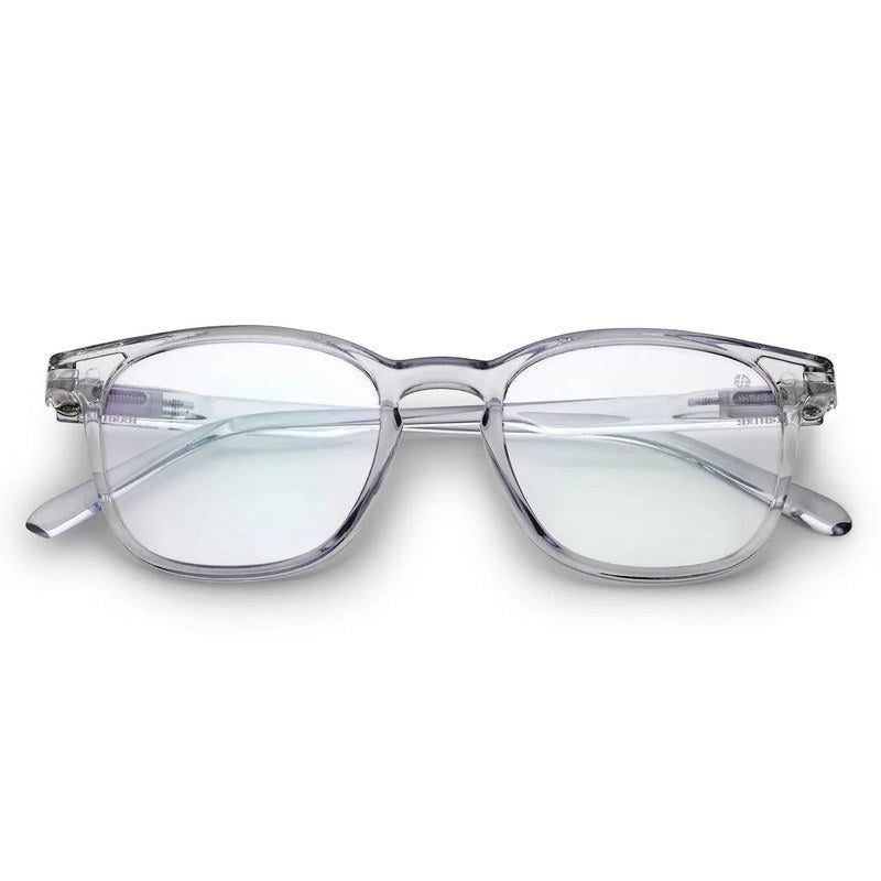 Radiant | Transparent Medium Full Rim Oval Computer Glasses for Men & Women [Blue Block]