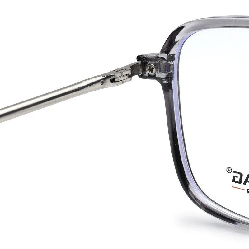 Radion Smoke Medium Full Rim Square with Spring Hinges Eyeglasses for Men & Women — Hashtag Eyewears