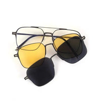 Ralvor Grey Medium Full Rim Square Clip-on for Men & Women — Hashtag Eyewears