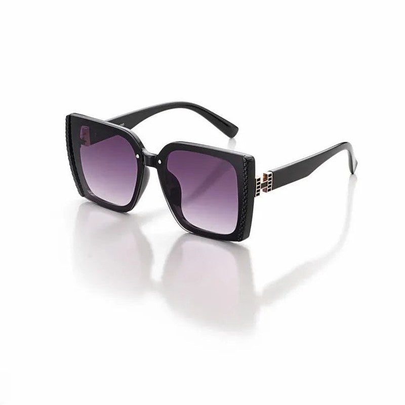 Rapture Black Large Full Rim Square Sunglasses for Women — Hashtag Eyewears