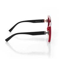 Rapture Black & Red Large Full Rim Square Sunglasses for Women — Hashtag Eyewears
