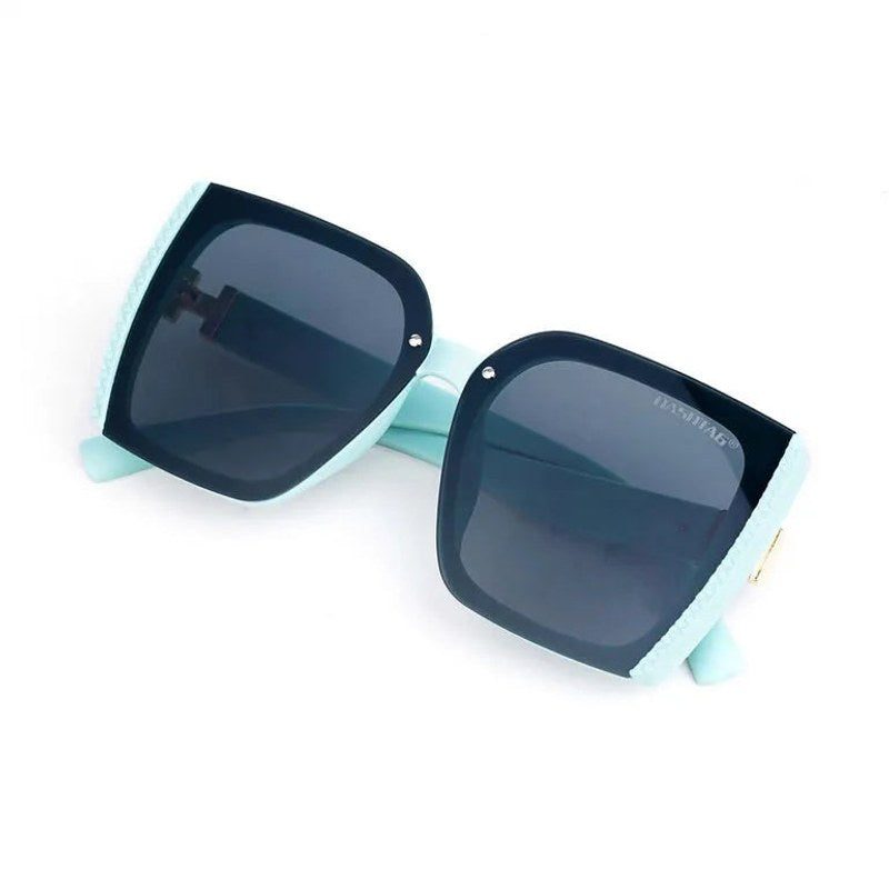 Rapture | Blue Large Full Rim Square Sunglasses for Women [UV-protected]
