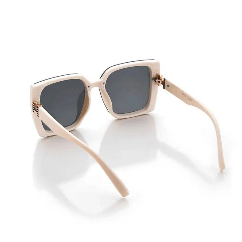 Rapture | Off -White Large Full Rim Square Sunglasses for Women [UV-protected]