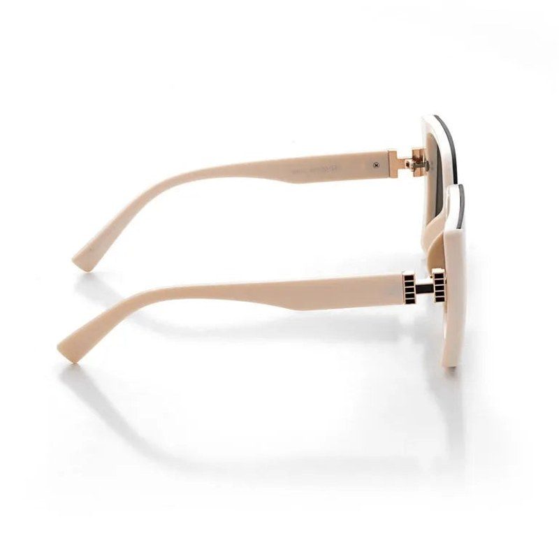 Rapture | Off -White Large Full Rim Square Sunglasses for Women [UV-protected]