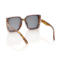 Rapture Tiger-Black & Brown Large Full Rim Square Sunglasses for Women — Hashtag Eyewears