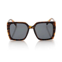 Rapture Tiger-Black & Brown Large Full Rim Square Sunglasses for Women — Hashtag Eyewears