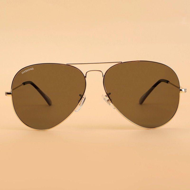 Ravyon Green Large Full Rim Aviator Sunglasses for Men & Women — Hashtag Eyewears