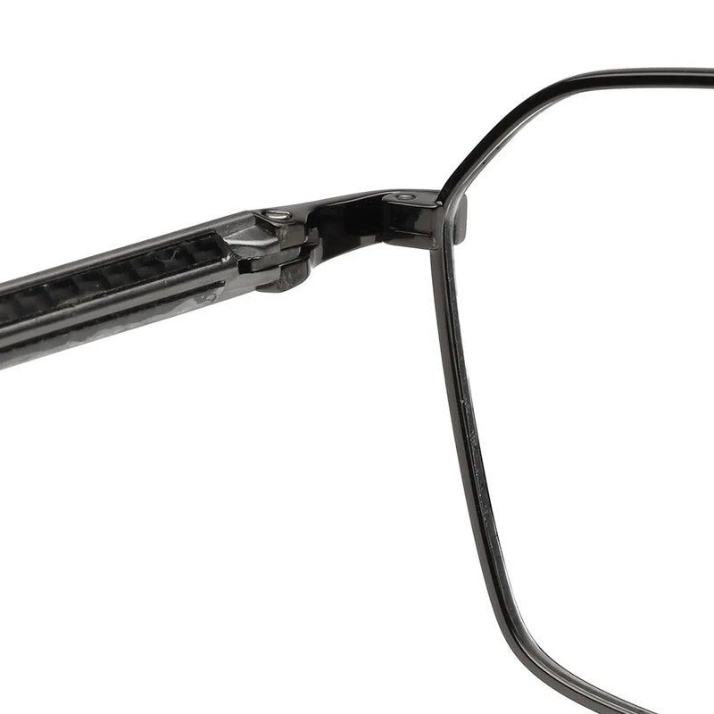Ray-II Gun-Grey Medium Full Rim Square Eyeglasses for Men & Women — Hashtag Eyewears