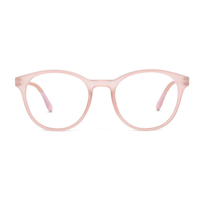 RayBloc Baby Pink Medium Full Rim OVAL Computer Glasses for Men & Women — Hashtag Eyewears