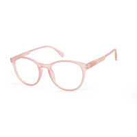 RayBloc | Baby Pink Medium Full Rim OVAL Computer Glasses for Men & Women [Blue Block]